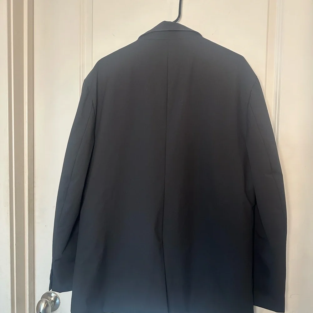 Banana Republic Sport Motion Tech Black 2 Button Wrinkle Free Black Blazer, L